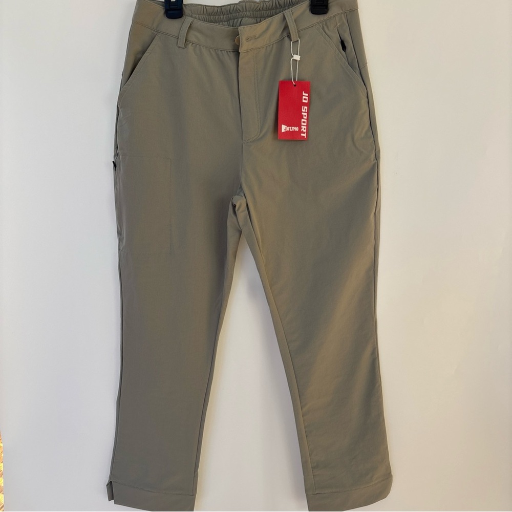 JO Sport Khaki Women's Golf Pants Small, 25" inseam
